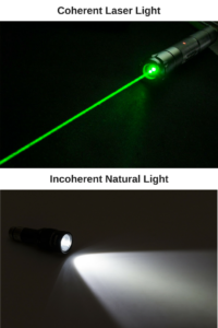 laser light vs. natural light