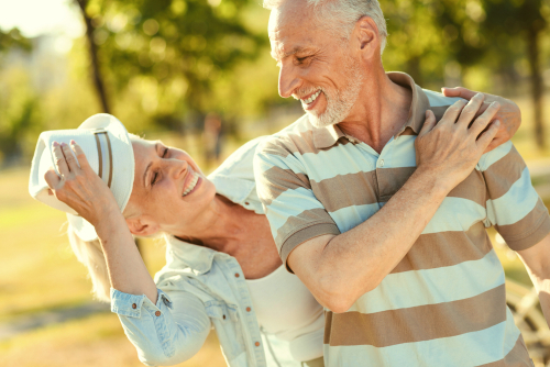 Older Couple Having Fun Together