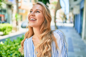 smiling woman