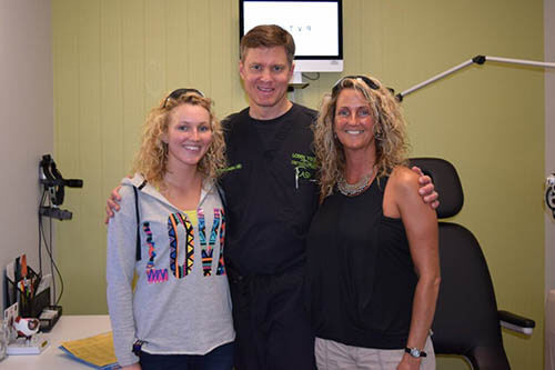 Mother and Daughter With Dr. Loden